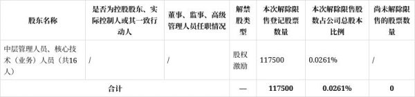 重庆配资公司 王力安防11.75万限售股将于5月8日解禁 占总股本0.0261%